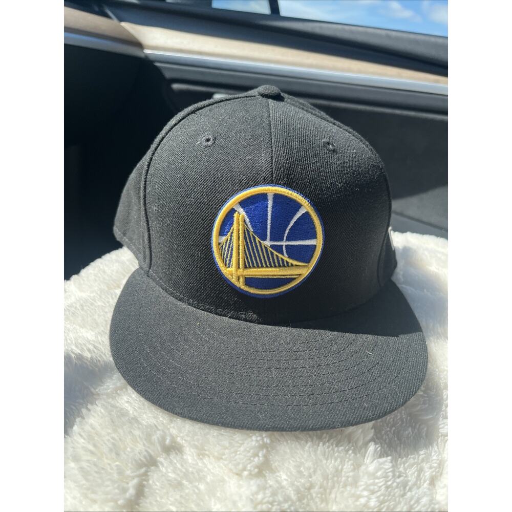 Golden State Warriors Black New Era 9Fifty Snapback Hat - Size 7 5/8